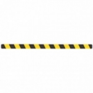 Противоскользящая полоса, предупреждающий тип, цвет желто-черный, (упаковка 10шт) размер 25х1000